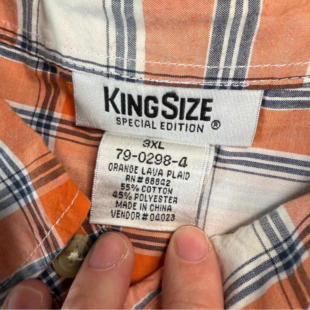 Lot of 2 Men's Short Sleeve, Button Down Shirts Size 3xl - Picture 15 of 15